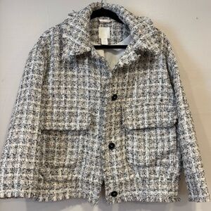H&M Boucle Tweed Jacket Size Medium
